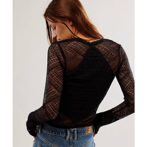 NWT Free People My Party Top Long Sleeve Shirt - Picture 2 of 6